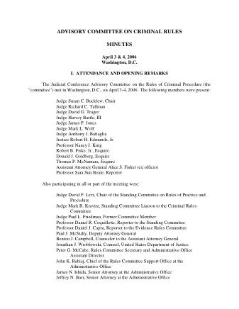 US Courts Form CR04 2006 MIN