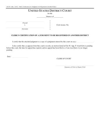 US Courts Form AO451