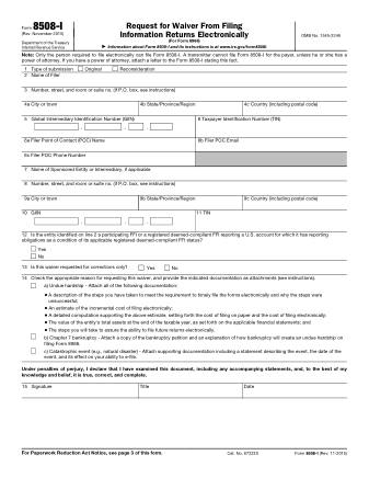 IRS Form 8508I
