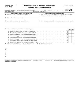 IRS Form 8865SK3
