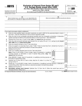 IRS Form 8815