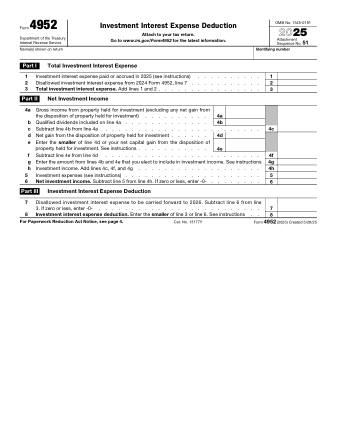 IRS Form 4952