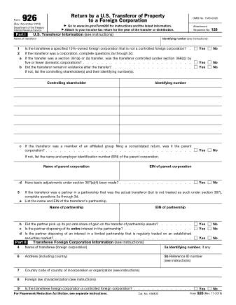 IRS Form 926