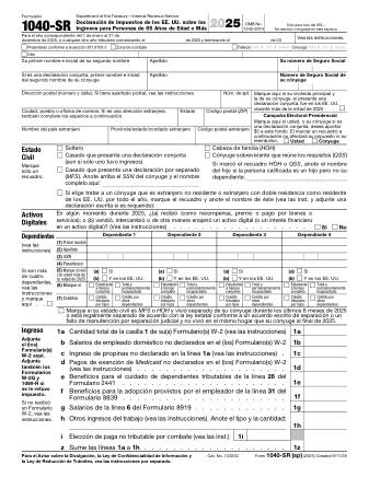 IRS Form 1040SRS