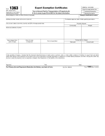 IRS Form 1363