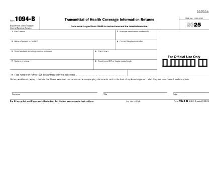IRS Form 1094B
