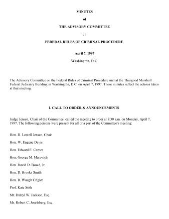 US Courts Form CR4 97