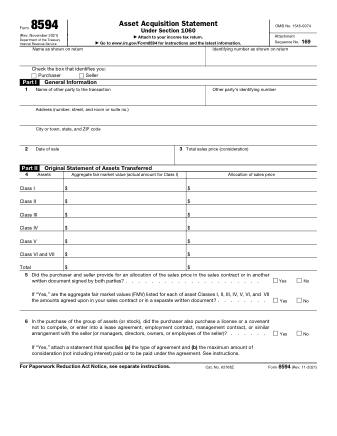 IRS Form 8594