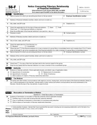 IRS Form 56F