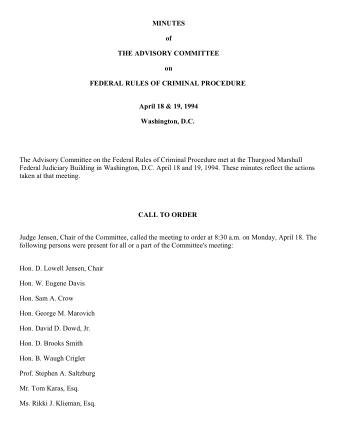 US Courts Form CR4 18