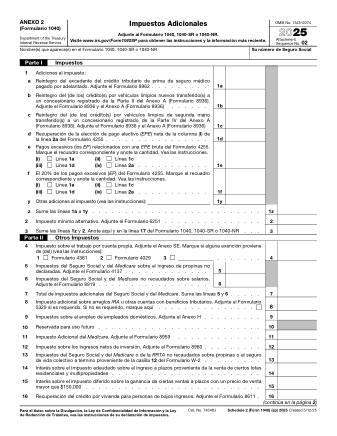 IRS Form 1040S2S