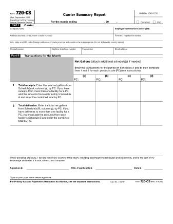 IRS Form 720CS