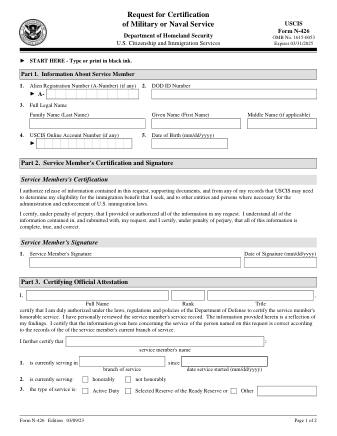 USCIS Form N-426
