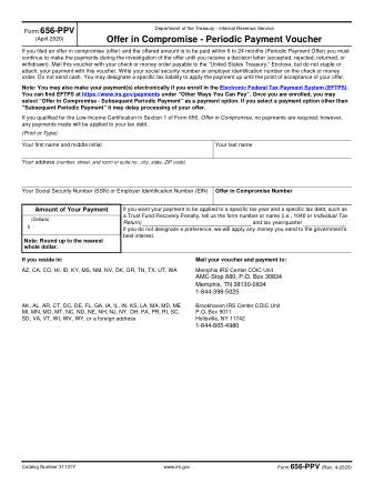 IRS Form 656PPV