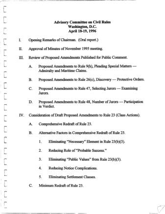 US Courts Form CV1996 04