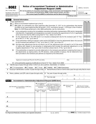 IRS Form 8082