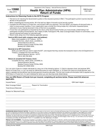 IRS Form 13560