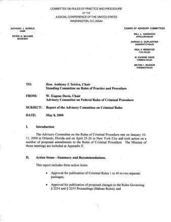 US Courts Form CR05 2000