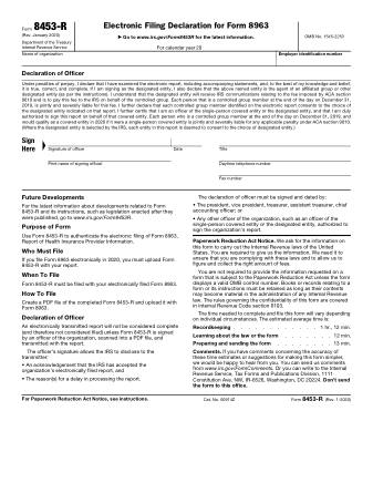 IRS Form 8453R