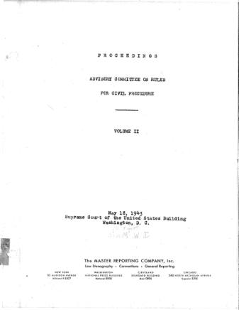 US Courts Form CV05 1943 MIN VOL2