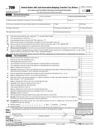IRS Form 709