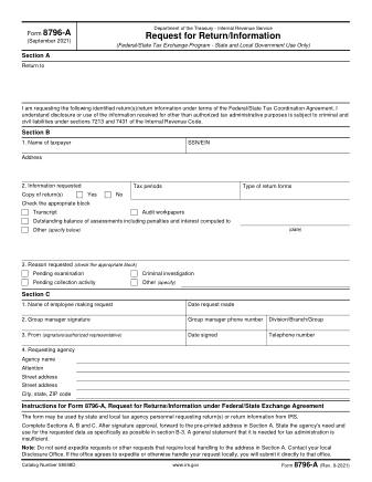 IRS Form 8796A