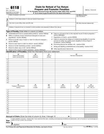 IRS Form 6118