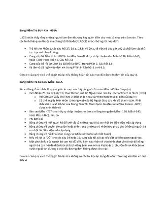 USCIS Form I-601ACHECKLISTVIET