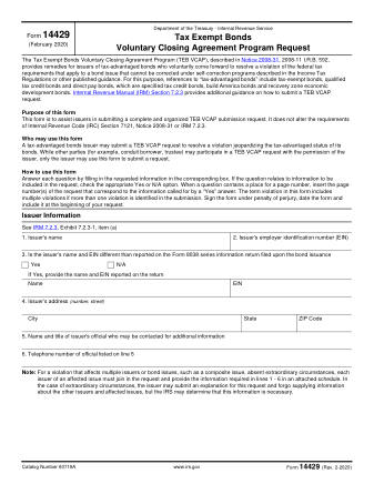 IRS Form 14429