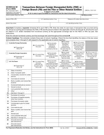 IRS Form 8858SM