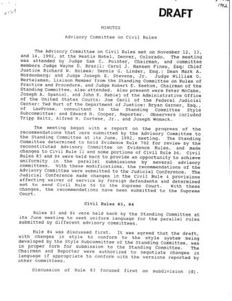 US Courts Form CV11 1992 MIN