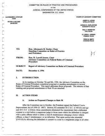 US Courts Form CR12 1996