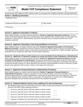 IRS Form 14568