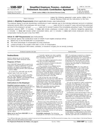 IRS Form 5305SEP