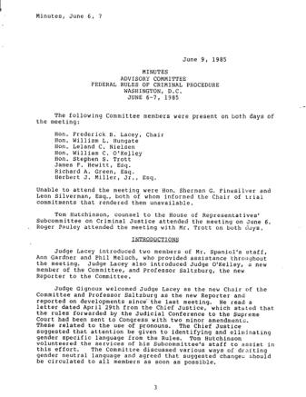 US Courts Form CR06 1985 MIN