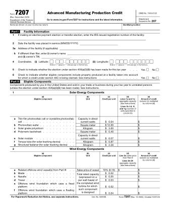 IRS Form 7207