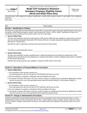 IRS Form 14568F