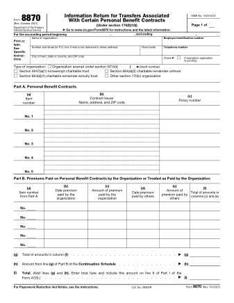 IRS Form 8870