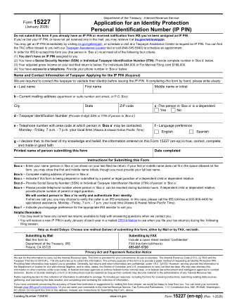 IRS Form 15227