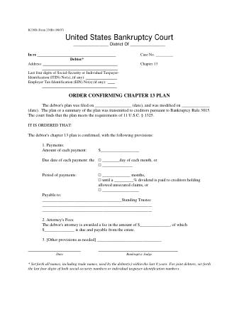 US Courts Form FORM 230B 0807