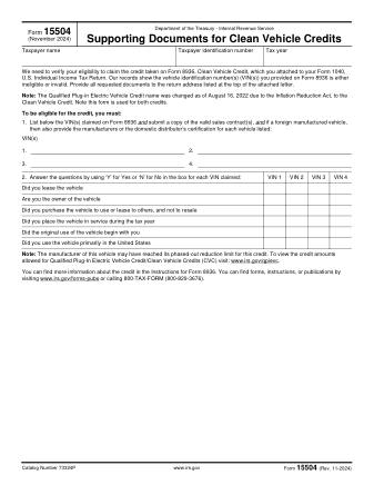 IRS Form 15504