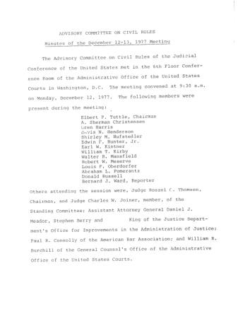 US Courts Form CV12 1977 MIN