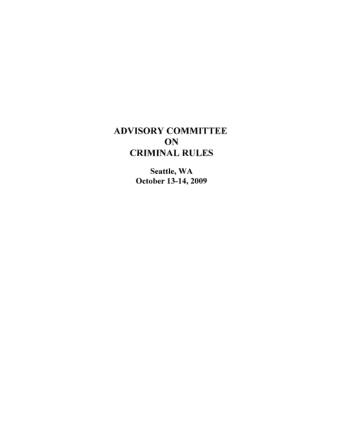 US Courts Form CR2009 10