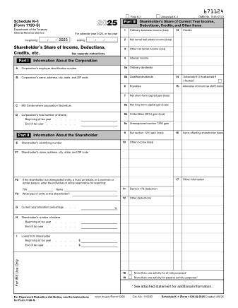 IRS Form 1120SSK