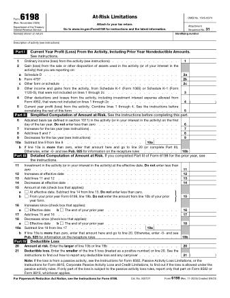 IRS Form 6198
