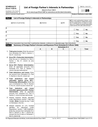 IRS Form 1120FP