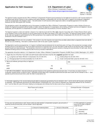 DOL Form LS 271