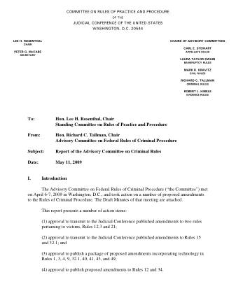 US Courts Form CR05 2009