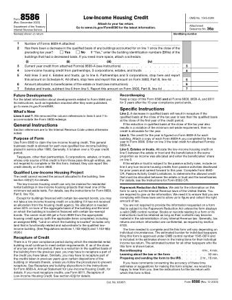 IRS Form 8586