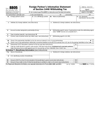 IRS Form 8805